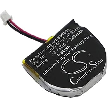 Μπαταρία ασύρματων ακουστικών Bluetooth Headset Plantronics Pulsar 590 / 590A / 590E / Type 67777-01 3,7V 240mAh Li-Polymer (H590)