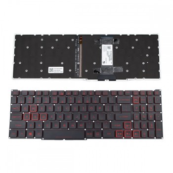 Πληκτρολόγιο Acer Nitro 5 AN515-43 AN515-54 Black Without Frame With Backlit(Red Light) US (--Small Enter) - NK.I1513.0NH PK132K11A28