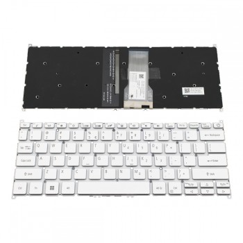 Πληκτρολόγιο Acer Swift 3 SF314-54 SF314-54G SF314-56G Silver Without Frame, Backlit US (--Small Enter) - NK.I1313.20M