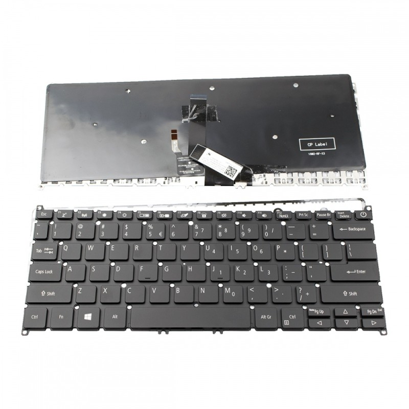 Πληκτρολόγιο Acer Swift SF314-42 SF314-57 SF514-52T SF514-54T SF515-51T Black Without Frame, Backlit Board US --Small ENTER - 9Z.NHMBN.B0 PK131HV3B00