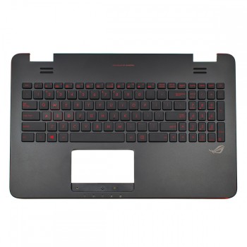 Πληκτρολόγιο ASUS G551JW N551 (Palmrest with keyboard) BLACK WITHOUT FRAME US With Backlit (SMALL ENTER) - 0KNB0-662CUS00 9Z.N8BBU.S01 NSK-UPQBC PK13183310S 9Z.N8BBC.Q01 90NB08C1-R31US0