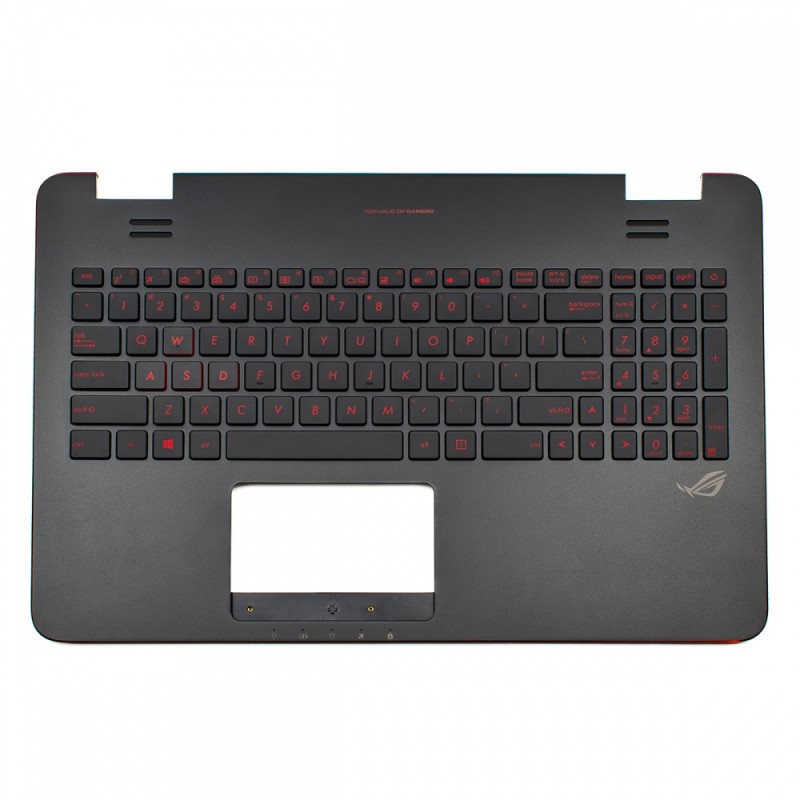 Πληκτρολόγιο ASUS G551JW N551 (Palmrest with keyboard) BLACK WITHOUT FRAME US With Backlit (SMALL ENTER) - 0KNB0-662CUS00 9Z.N8BBU.S01 NSK-UPQBC PK13183310S 9Z.N8BBC.Q01 90NB08C1-R31US0