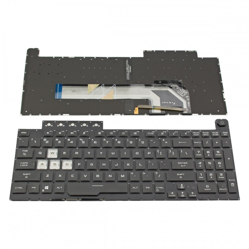 Πληκτρολόγιο ASUS TUF Gaming FA506 FX506 Black Without Frame With Backlit (RGB)US (Small Enter) - V191361A