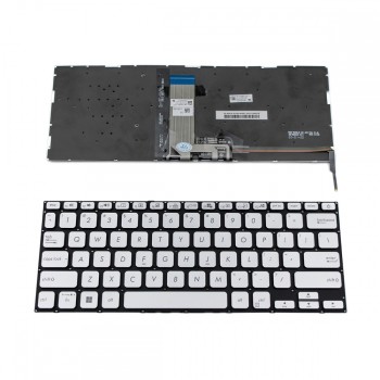 Πληκτρολόγιο ASUS Vivobook 14 X409FA x409F X409UA X412 with Backlit Silver Without Frame US (Small Enter) - 262XFR00 0KNB0-2105US00