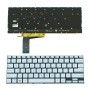 Πληκτρολόγιο ASUS Vivobook X1402 Silver Without Frame US (Small Enter) Backlit - 0KN1-FE1E212
