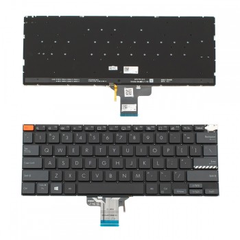 Πληκτρολόγιο ASUS Vivobook M3400 M3401 M3401Q X7400 X3400 X3400P K3400P Black Without Frame US (Small Enter) Backlit - 0KNB0-1601US00
