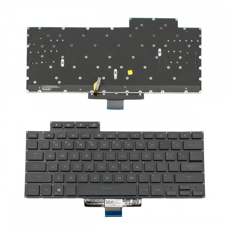 Πληκτρολόγιο ASUS Zephyrus G15 GA503 GA503Q GA503QR GA503QS M16 GU603H Black Without Frame US (Small Enter) Backlit  - 0KNR0-2811FS00