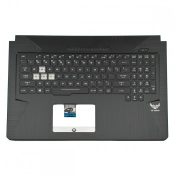 Πληκτρολόγιο ASUS TUF Gaming FX705 Black white font RGB backlit (Palmrest with keyboard) small enter US - 90NR00Z1-R32UI0 