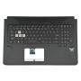 Πληκτρολόγιο ASUS TUF Gaming FX705 Black white font RGB backlit (Palmrest with keyboard) small enter US - 90NR00Z1-R32UI0 