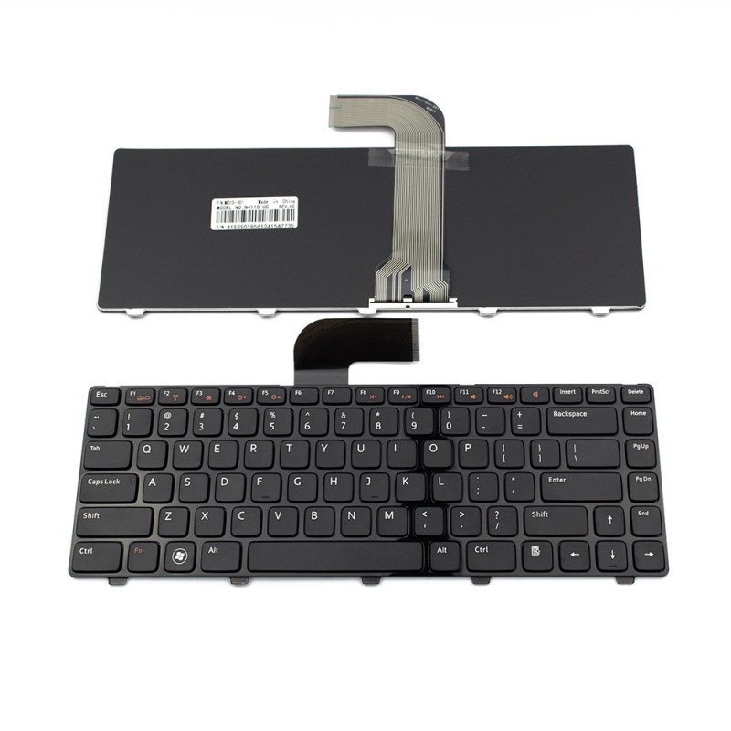Πληκτρολόγιο Dell Inspiron N5040 N5050 M5040 N311z N411z N4110 3420 5425 5520 5525 7520 7525 Vostro 1440 1450 1540 1550 2420 2520 3350 3450 3550 3555 3460 3560 V131 XPS L502X BLACK FRAME BLACK US - 65JY3 YK72P T5M02 PK130OF1B10 NSK-DX2SC T0F02 XHKKF X38K3