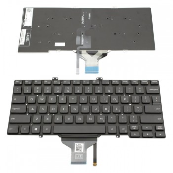 Πληκτρολόγιο Dell Latitude 7400 5400 5401 Black Without Frame, Backlit US (--Small Enter) - RN86F PK132EE1B00