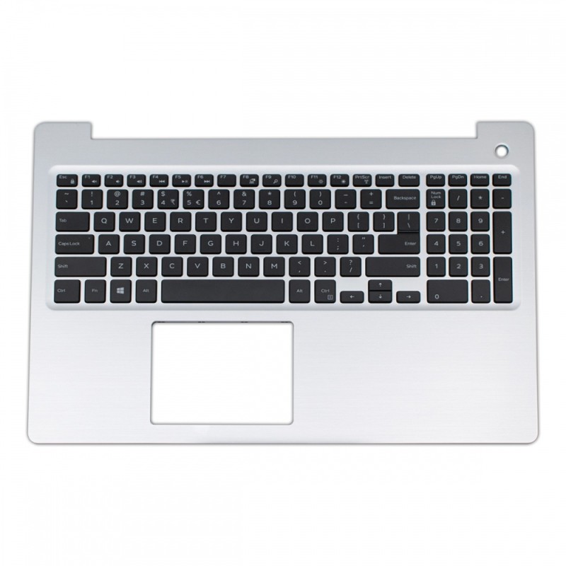 Πληκτρολόγιο Dell Inspiron 15 5570 5575 Silver Frame Black, US (Palmrest with keyboard) - 4D3R8 M1FJK AP21C000810 Πληκτρολόγιο Dell Inspiron 15 5570 5575 Silver Frame Black, US (Palmrest with keyboard) - 4D3R8 M1FJK AP21C000810