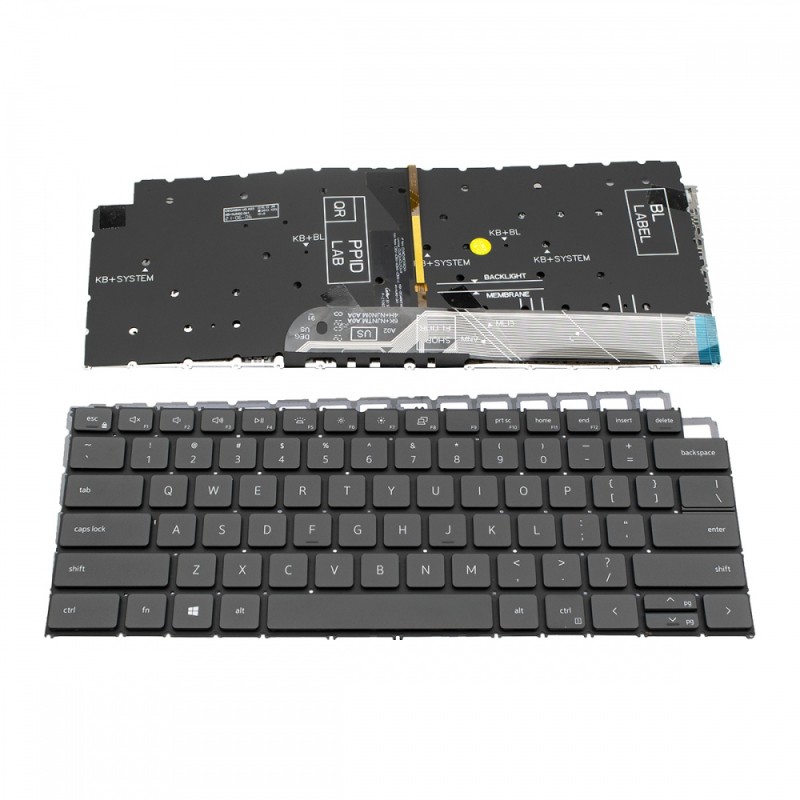 Πληκτρολόγιο Dell Latitude 3320 3420 Vostro 5310 5320 5410 5415 BLACK with Backlit Without Frame US (--Small Enter)