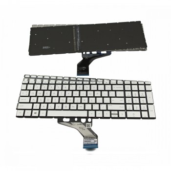 Πληκτρολόγιο HP 250 G7 255 G7 Pavilion 15-DA 15-DB 15-DK 15-CS Silver Without Frame, Backlit Board US (Small Enter) - L13320-031 HPM17K33GBJ920