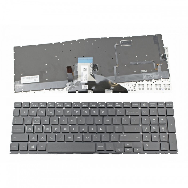 Πληκτρολόγιο HP Omen 15-DC 15T-DC 15-DH Black Without Frame With backlit Board (RGB) UK (Small Enter) - 9Z.NF3LN.101 910300206970