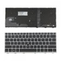 Πληκτρολόγιο HP EliteBook 735 G6 830 G5 830 G6 Silver Frame Black with Pointing Stick Backlit US TYPE 2 - L13698-031 6037B0135203 6037B0135401