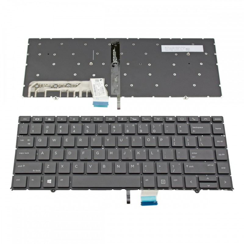 Πληκτρολόγιο HP Zbook Studio G5 Black Without Frame, Backlit US (Small Enter) - SG-91610-XUA SN6173BL1