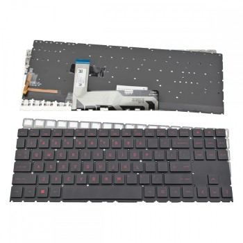 Πληκτρολόγιο HP Omen 15-EN 15-EK Black Without Frame, Backlit Board(Red Light) US (Small Enter) - 9Z.NHQTM.001