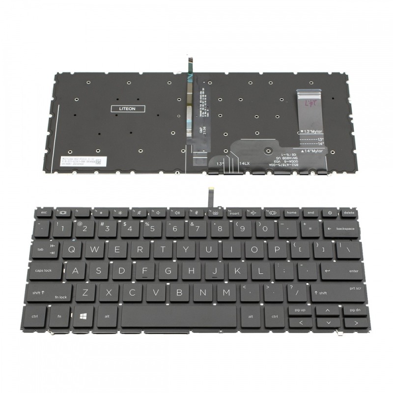 Πληκτρολόγιο HP EliteBook 840 G9 Black Without Frame With Backlit (SMALL Enter) - 6037B0224501