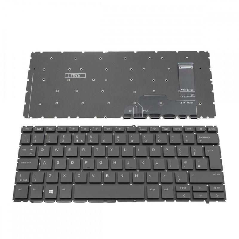 Πληκτρολόγιο HP EliteBook 840 G9 Black Without Frame UK (BIG Enter) - 6037B0225403