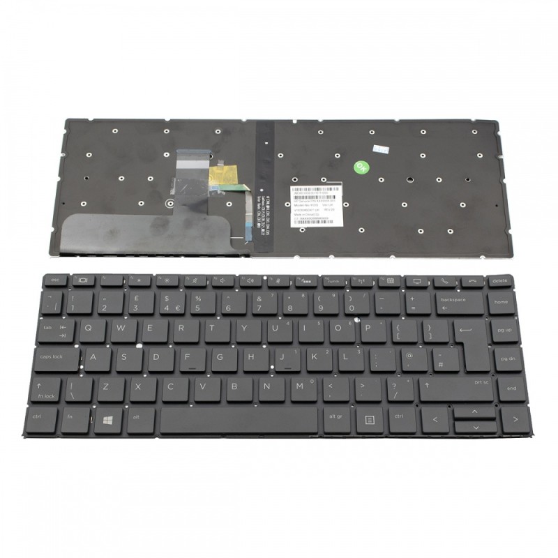Πληκτρολόγιο HP EliteBook 1040 G4 Black Without Frame UK (BIG Enter) with backlit - 2B-BAZ20Q100