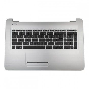 Πληκτρολόγιο HP 17-X 17-Y 17-AC (Palmrest with keyboard)  Black With silver Frame with Touchpad US (Small Enter) - 856699-001