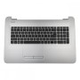 Πληκτρολόγιο HP 17-X 17-Y 17-AC (Palmrest with keyboard)  Black With silver Frame with Touchpad US (Small Enter) - 856699-001