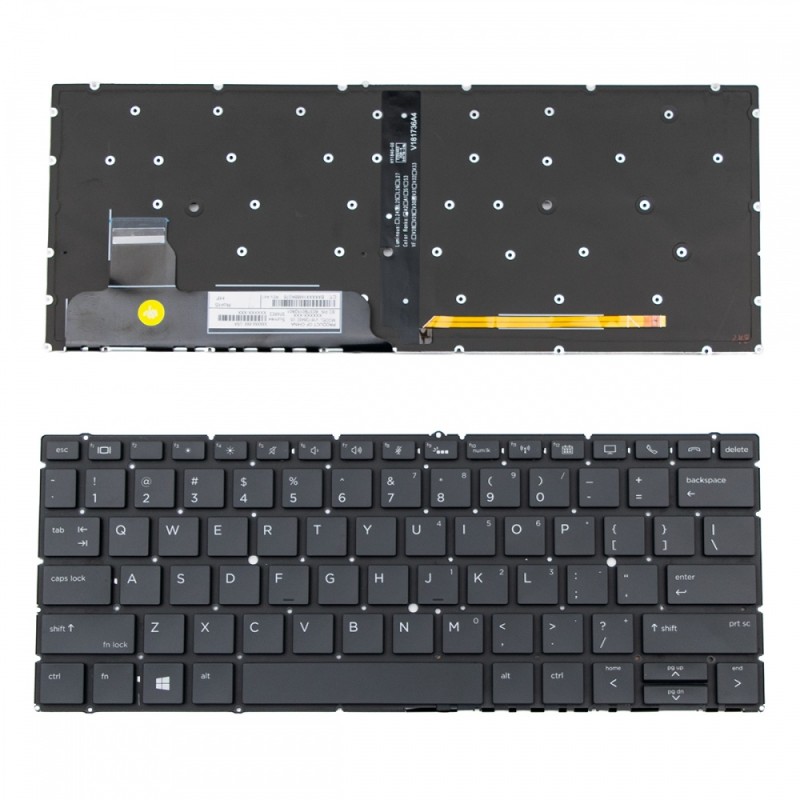 Πληκτρολόγιο HP EliteBook X360 830 G6 Without Frame Backlit US (Small Enter) - 6037B0152801