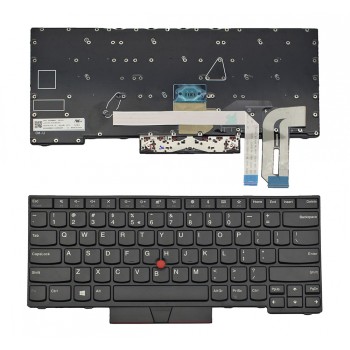 Πληκτρολόγιο Lenovo ThinkPad T14 P14s 1st Gen E480 L480 L380 Yoga T480s Black Frame Black With Pointing Stick US 01YP320 01YP240 PK131661A00 PK131BR1A01