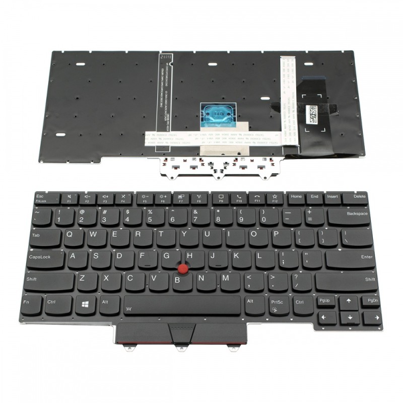 Πληκτρολόγιο Lenovo ThinkPad E14 Gen2 BLACK WITHOUT FRAME With Pointing Stick US Backlit (Small  Enter) - SN20W68325 PK131HJ3ADO