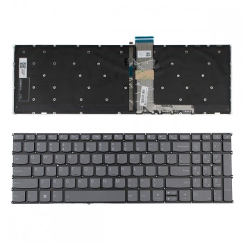 Πληκτρολόγιο Lenovo Ideapad 3 15ITL6 Thinkbook 15 G2 15 G3 15P G2 V15 G2 IdeaPad 1 15ALC7 15AMN7 15IAU7 15IGL7 15IRU7 1-15ADA7 15IJL7  Gray Without Frame with Backlit US (--Small Enter) - PK131K73E26 SN21B40763