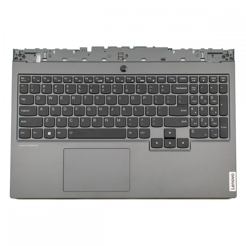 Πληκτρολόγιο Lenovo Legion 5-15IMH05H (Palmrest with keyboard) Dark Gray With touchpad US (--Small Enter) RGB Backlit -  5CB0Z26894