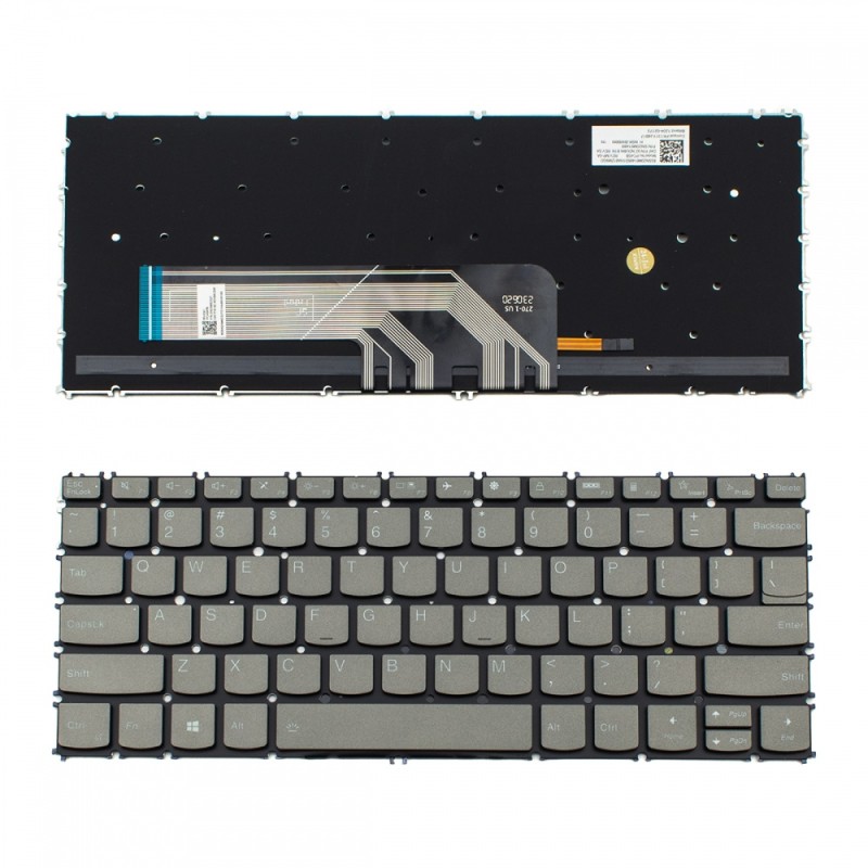 Πληκτρολόγιο Lenovo ThinkBook 13s G2 ARE 13s G2 ITL 13s G3 ACN Backlit Gray Without Frame US (SMALL ENTER) - SN20M62327