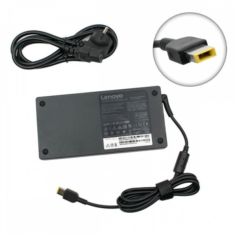 Αυθεντικός Φορτιστής Lenovo Notebook 20V 11.5A 230W (new square tip)  01FR044 01FR046 00PC782 ADL230NLC3A SA10M42756 SA10E75805 4X20Z83995 4X20E75115 SA10E75804