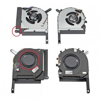 CPU FAN (CPU + GPU) ASUS TUF FA506 FA706 4pin 5V 0.5A - 13NR0600T04011 13NR0600T05011