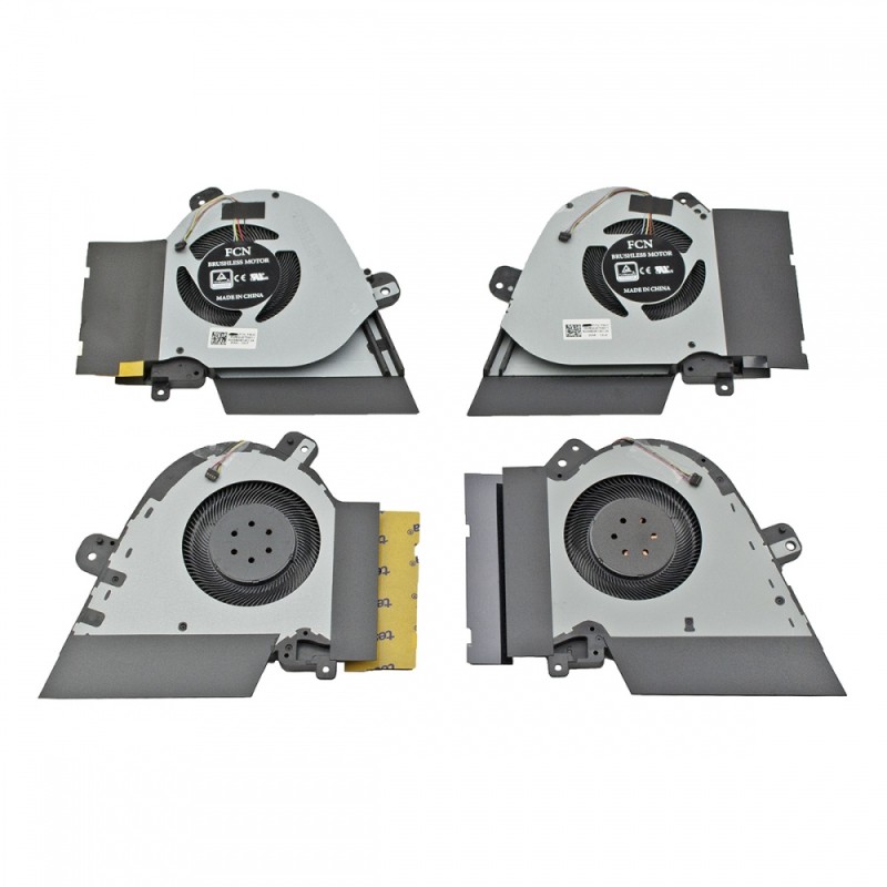 CPU FAN (CPU + GPU) ASUS ROG Zephyrus GU502DU GU502GV GX505DW GA502D 4pin 12V 1A - 13NR02U0T03011 13NR01V0T13111