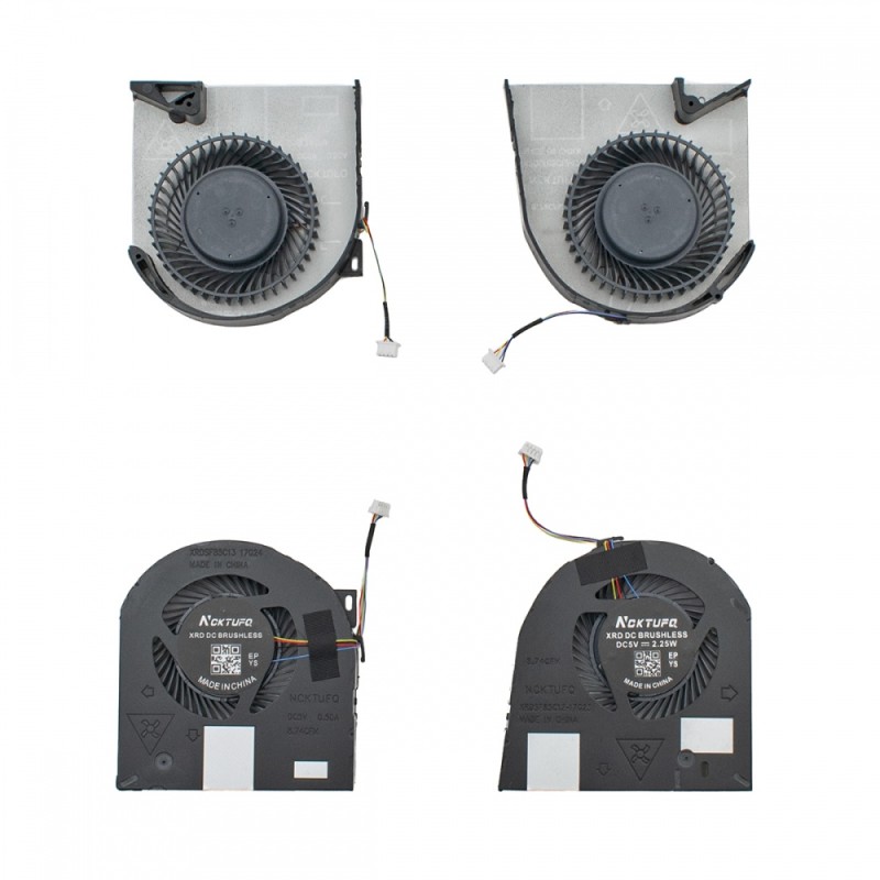 CPU FAN (CPU + GPU) DELL Precision 7530 4pin 5V 0.5A  - MG75090V1-C160-S9A MG75090V1-C170-S9A NS85C12-17G23 NS85C13-17G24