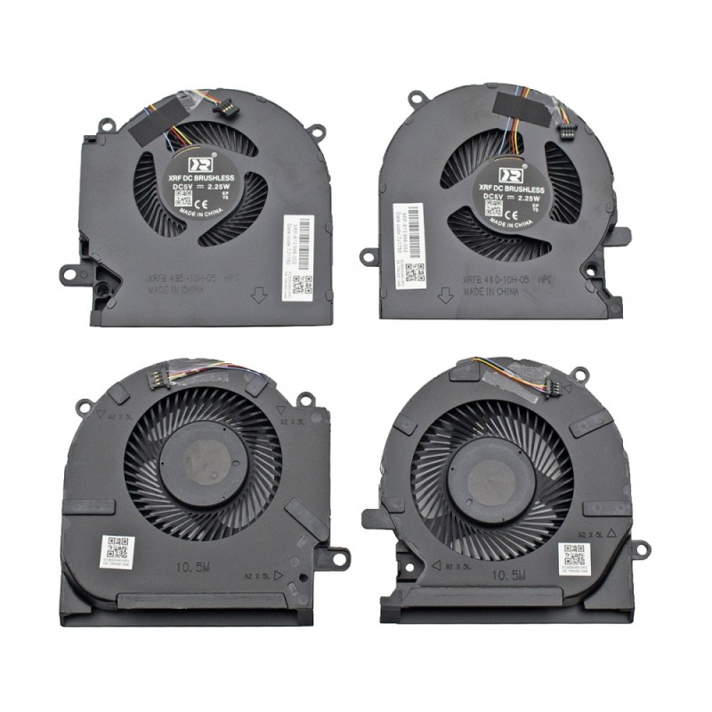 CPU FAN (CPU + GPU) HP Omen 15-EK 15-EN 4 pin 5V - M04217-001 M04218-001