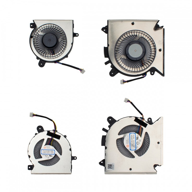 CPU FAN MSI GF63 MS-16 R1 MS-16 R2 MS-16 R3  L+R 4 pin 5V 1.0A - PABD08008SH E330800760MC 
