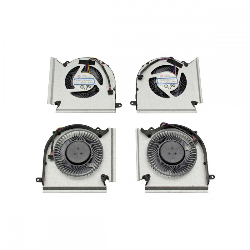 CPU FAN (CPU +GPU) MSI GE66 GP66 GL66 5V 1.0A 4 pin -  PABD08008SH N453 PABD08008SH N454