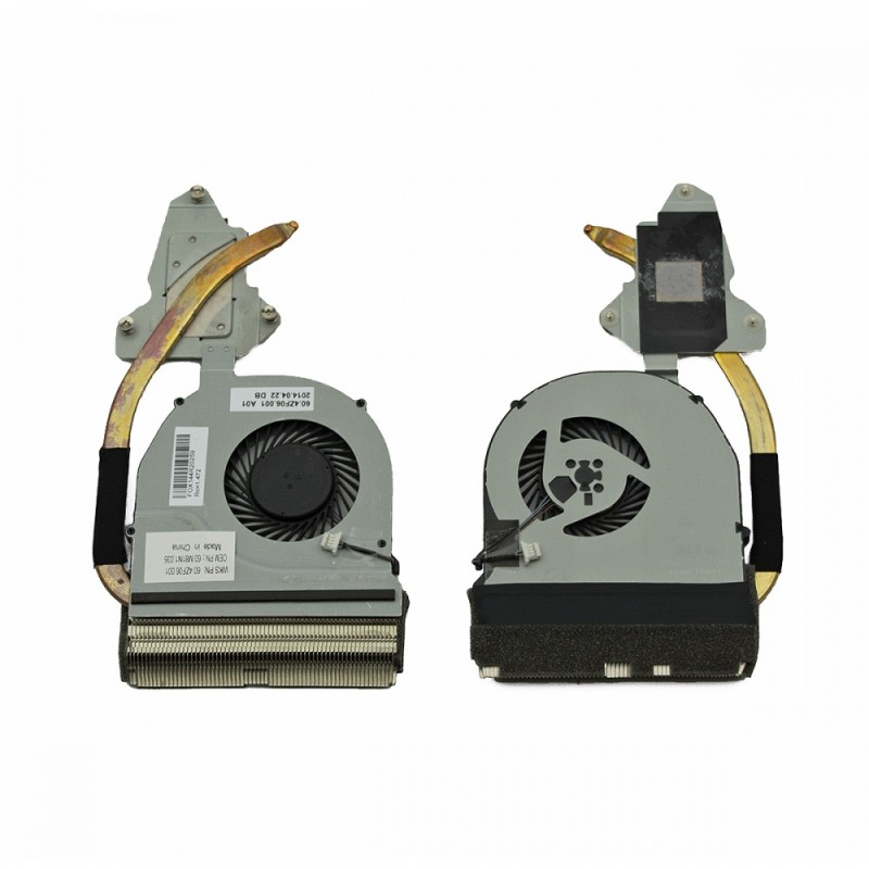 Ανεμιστηράκι Laptop CPU FAN + HEATSINK Acer Aspire E1-422 E1-522 Packard Bell Easynote te69kb (UMA) 4pin 5V 0.4A - 60.M81N1.035