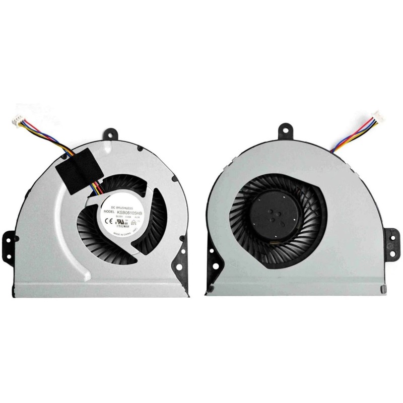 Ανεμιστηράκι Laptop CPU FAN ASUS X53S A43 K53S A53S K53SJ K43 X43 X43S X43SC X54 X54H 4 pins (πάχος 10mm) - KSB06105HB