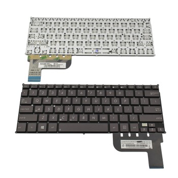 Πληκτρολόγιο Laptop keyboard για ASUS Zenbook UX21A Brown Without Frame US (Small Enter) - 0KNB0-1622US00 PK130SO610S 9Z.N8KBC.401