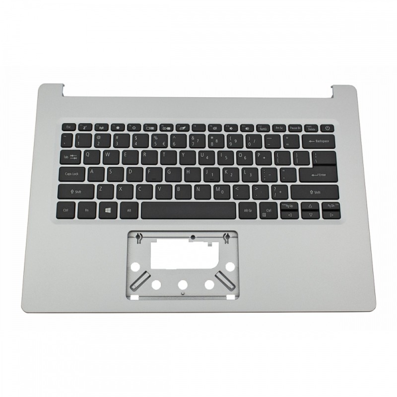 Πληκτρολόγιο Laptop keyboard για Acer Aspire A314-22 A314-22G Silver Frame Black Without TouchPad US (Palmrest with keyboard) - 6B.HVWN7.030