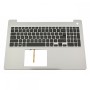 Πληκτρολόγιο Laptop keyboard για Dell Inspiron 15 5570 5575 Silver Frame Black, Backlit US (Palmrest with keyboard) - 4D3R8 M1FJK AP21C000810