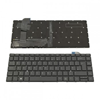 Πληκτρολόγιο Laptop keyboard για HP Zbook Studio G7 Dark Gray Witout Frame, Backlit UK (Big Enter) - LK132VB1A10