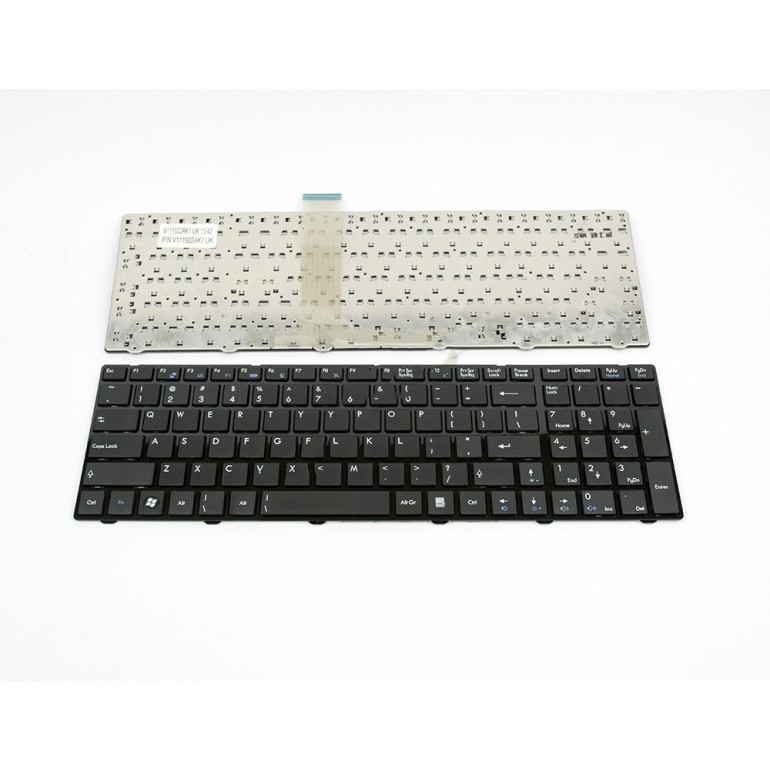 Πληκτρολόγιο Laptop keyboard για MSI GT660 GT660R GT663 GT685 GT685R GLOSSY FRAME BLACK US - V111922AK1