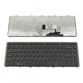 Πληκτρολόγιο Laptop keyboard για SONY VAIO VGN-NW Gray Frame Black US - 148738521 9J.N0U82.A01 S8A01