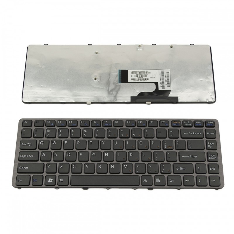 Πληκτρολόγιο Laptop keyboard για SONY VAIO VGN-NW Gray Frame Black US - 148738521 9J.N0U82.A01 S8A01