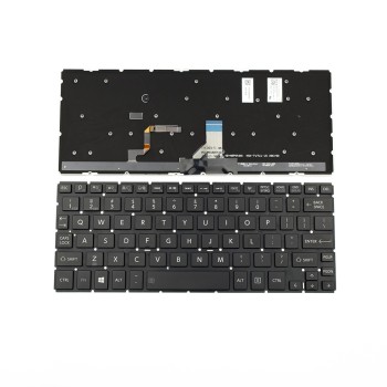 Πληκτρολόγιο Laptop keyboard για Toshiba Satellite Radius P20W-C P25W-C Black Without Frame US (Small Enter) With Backlit - H000095300 9Z.N8PBU.701 0KN0-DV1US13